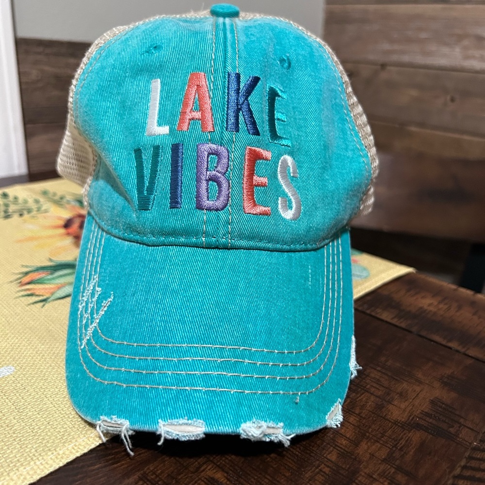 EUC Distressed Adjustable Lake Vibes Hat